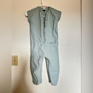 Open Edit organic cotton jumpsuit. Size 6. Powder blue